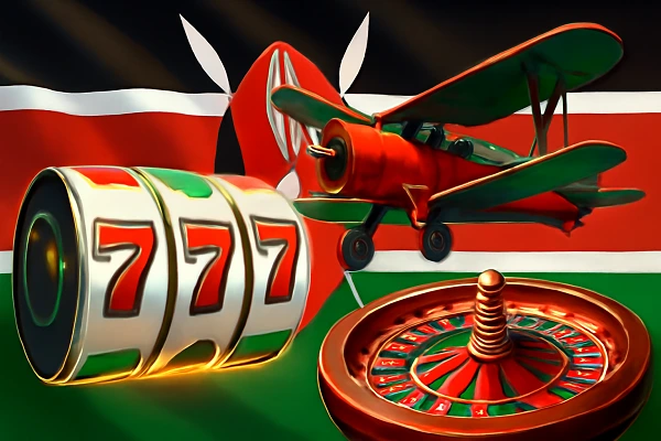 Slots and crash games collage